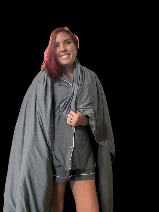 Luxe Stone 2.5 Tog Quilted Adult Blanket