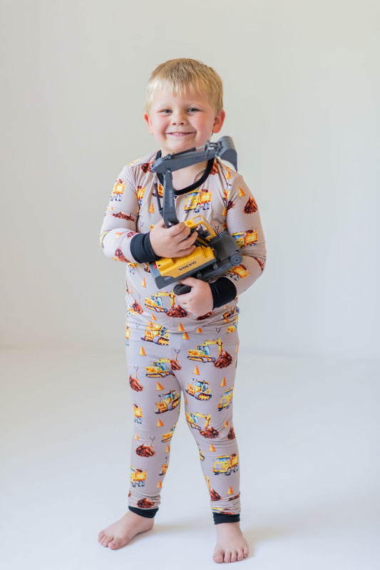 DDB Construction Long Sleeve and Pants Pajama Set