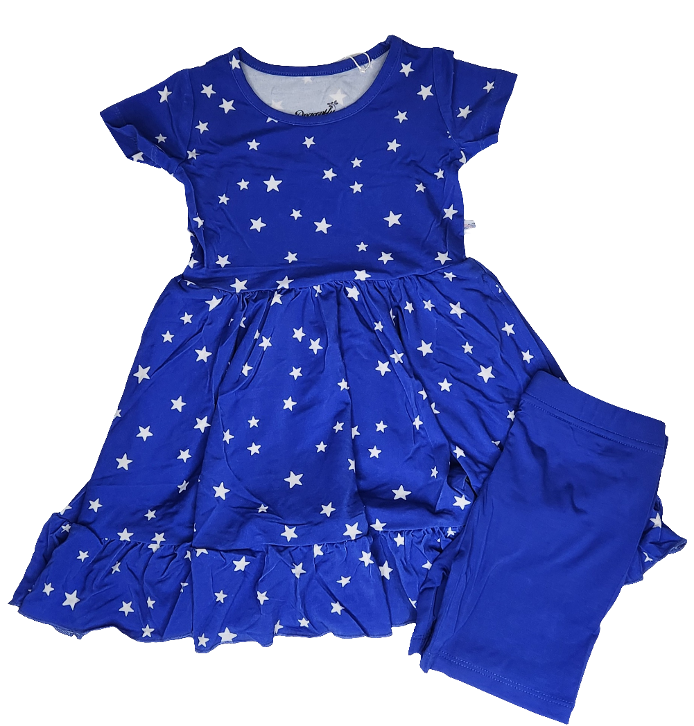 Oh My Stars Twirl Dress with Pockets & Shorts Set Dragonfly Dreams Bamboo Oh My Stars Twirl Dress with Pockets & Shorts Set Dragonfly Dreams Bamboo