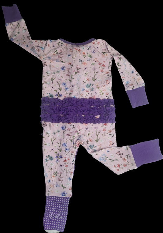 Wildflower Garden Ruffle Convertible Zip-Up