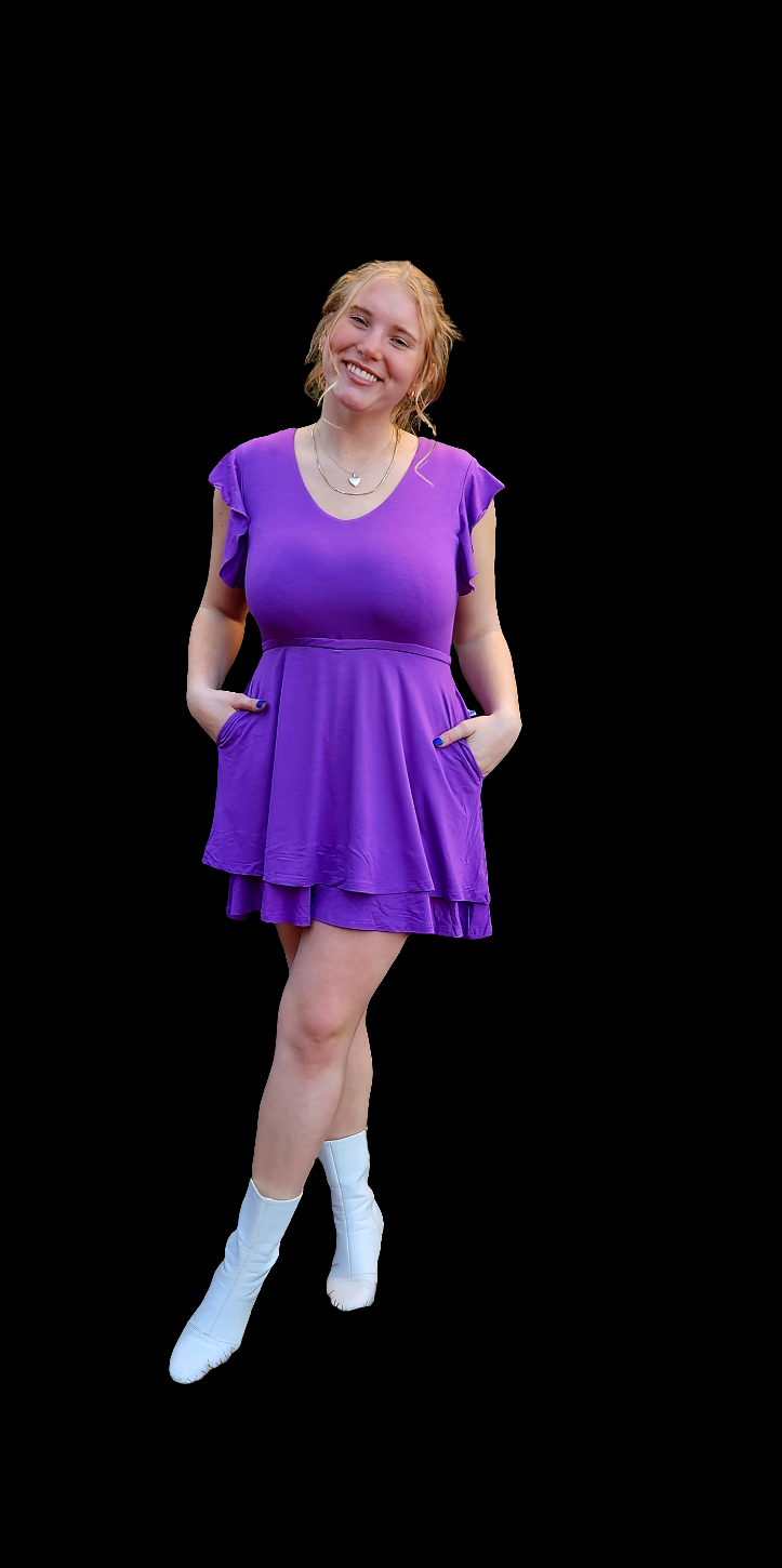 Amethyst Women's Skort Romper