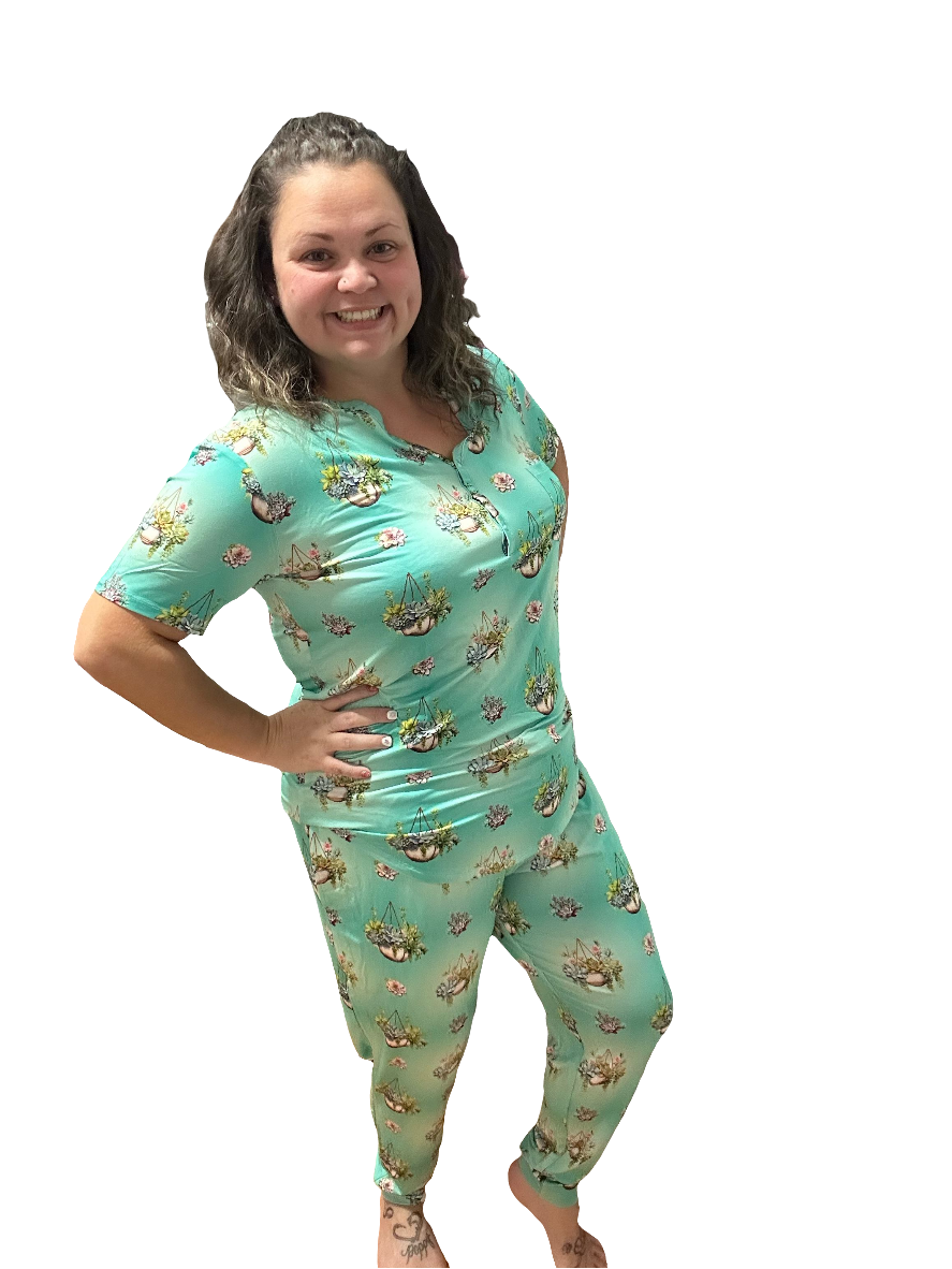 Succulent Cascade Women's Pajamas