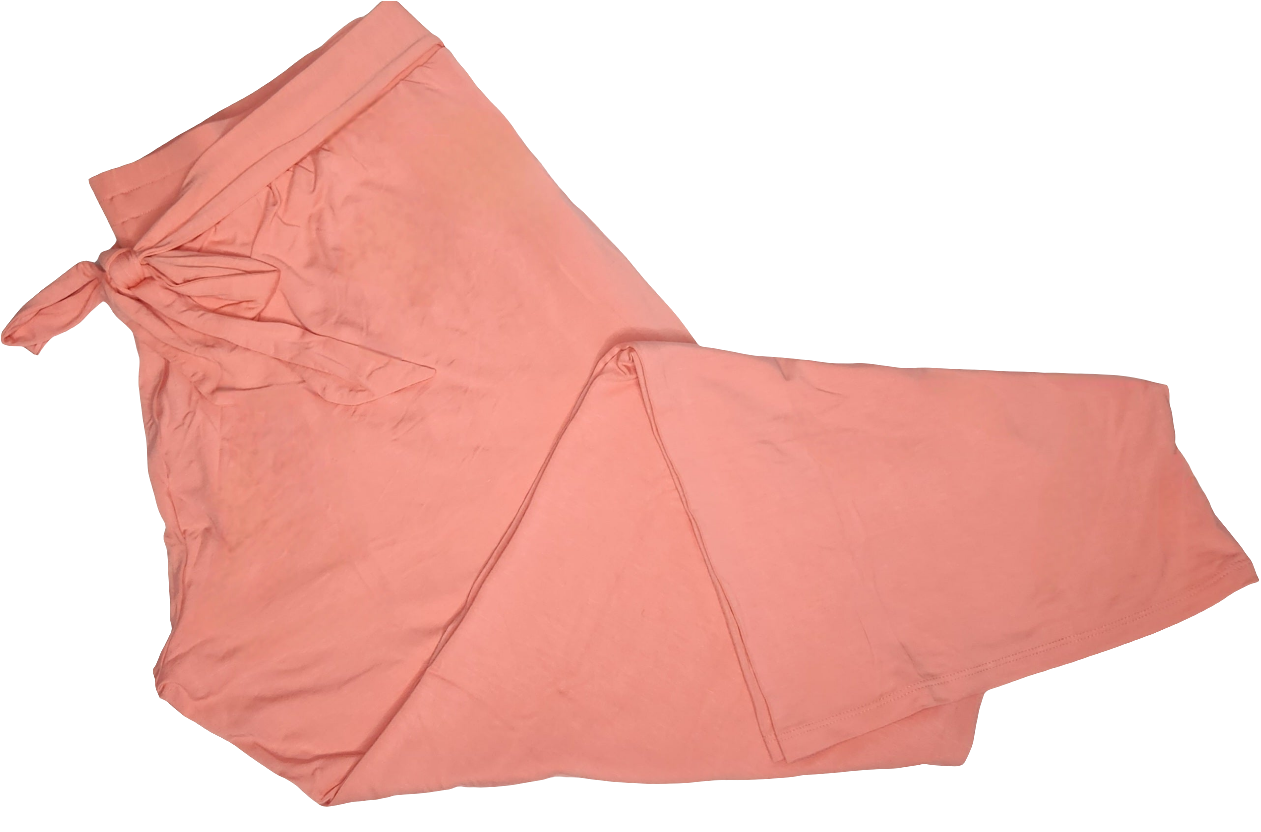 Sunset Coral Women's Wide Leg Palazzo Pant