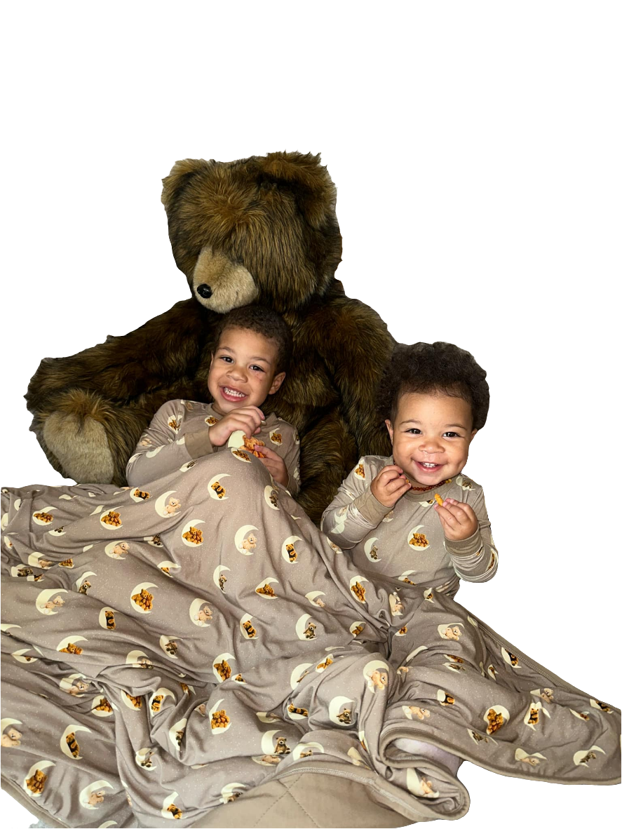 Goodnight Bear 2.5 Tog Quilted Blanket