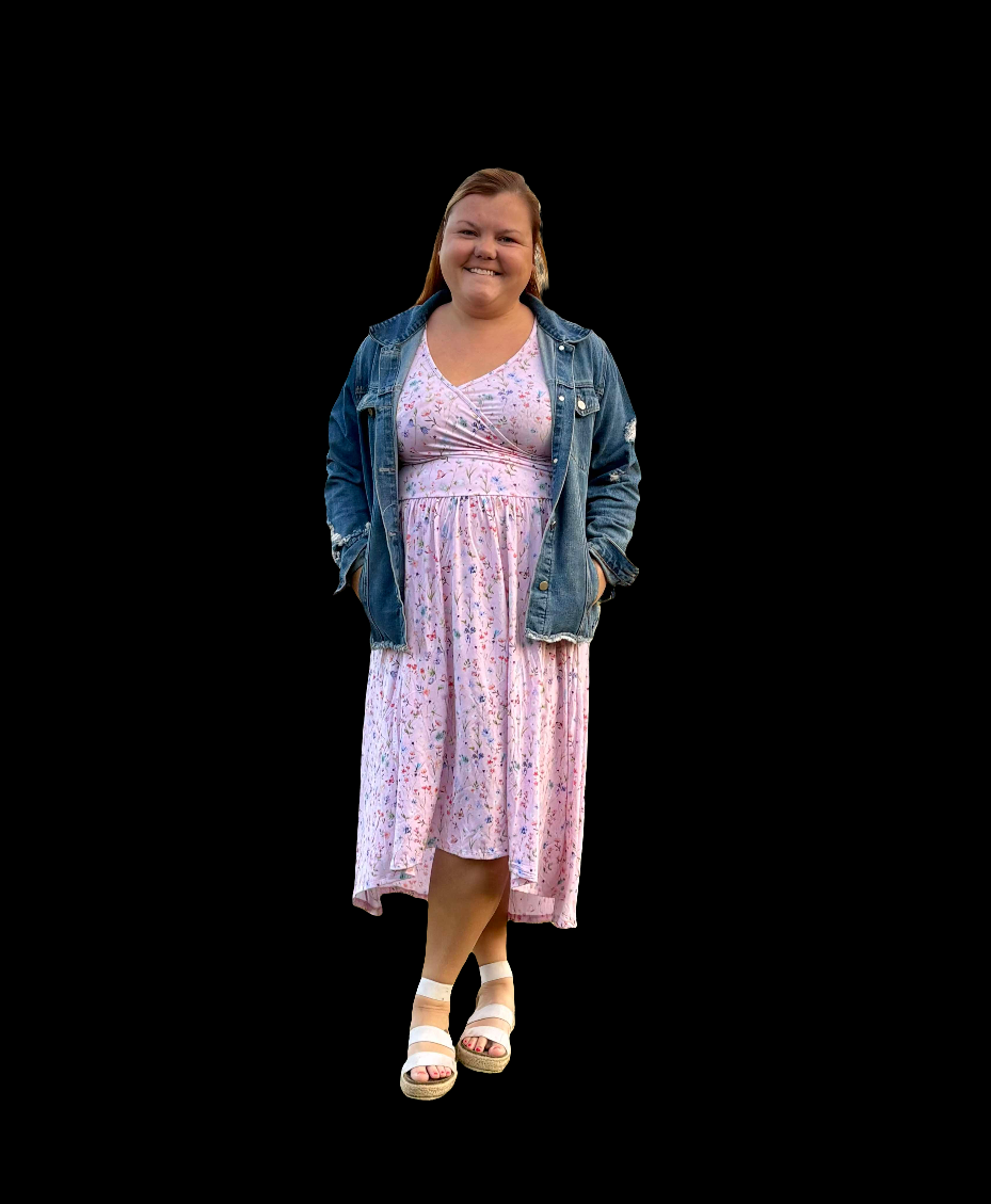 Wildflower Garden Cap Sleeve Women's Hi-Low Dress