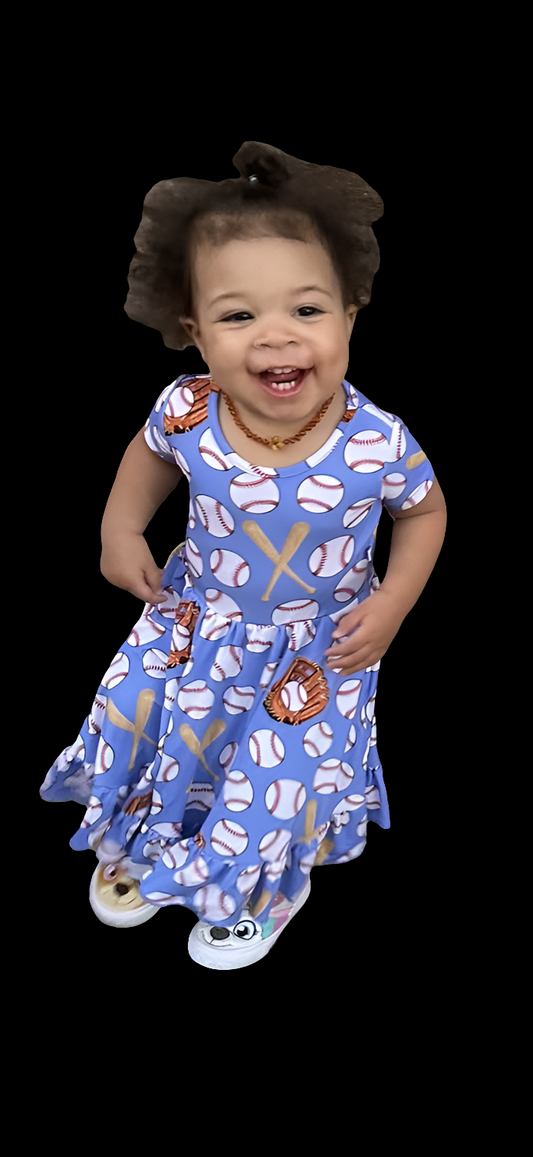 Eye On The Ball Twirl Dress with Pockets & Shorts Set