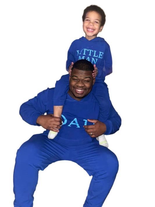 Dad Hoodie Jogger Set - Size up
