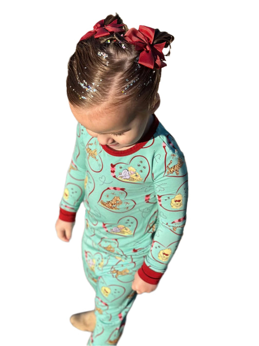 In Love With Pooh 2 Piece Pajama Set