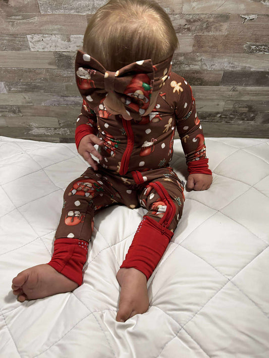 I'll Be Gnome For Christmas Infant/Children's Bow