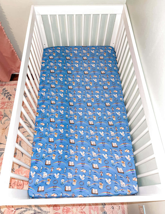 God Says I Am Crib Sheet