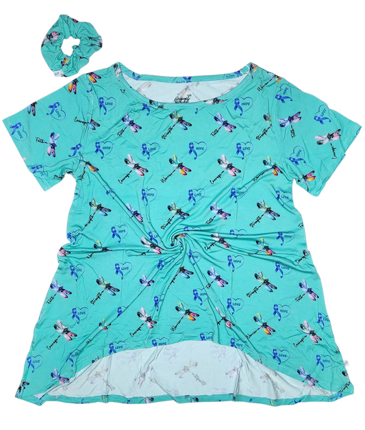 Wings of Light 2 Flowy Hi-low Top