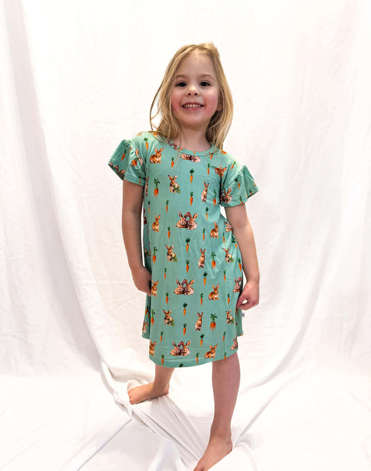 Bunny Tails and Carrot Trails Children's Gown