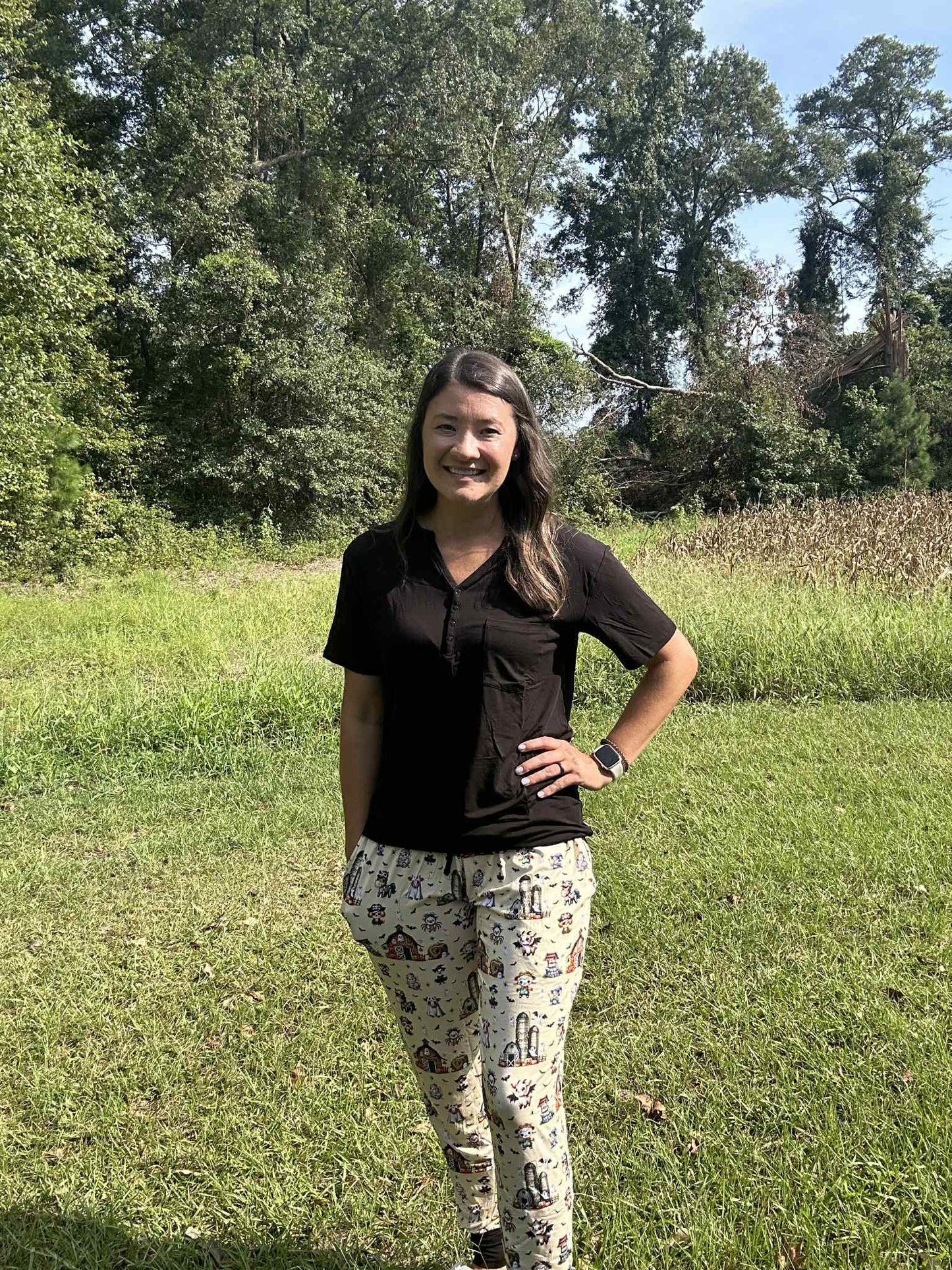 Boo At The Farm Women's Pajamas