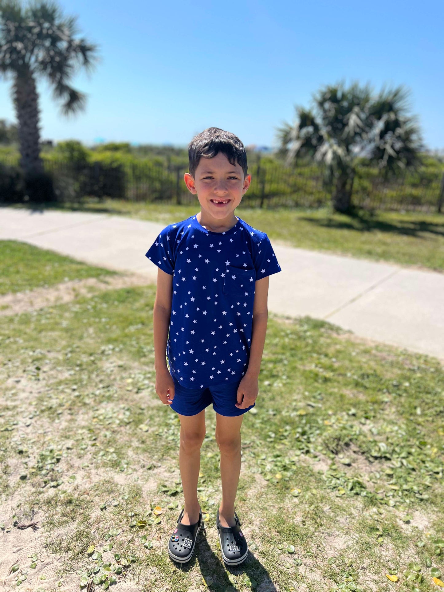 Oh My Stars 2 Piece Pocket T-Shirt and Shorts Set