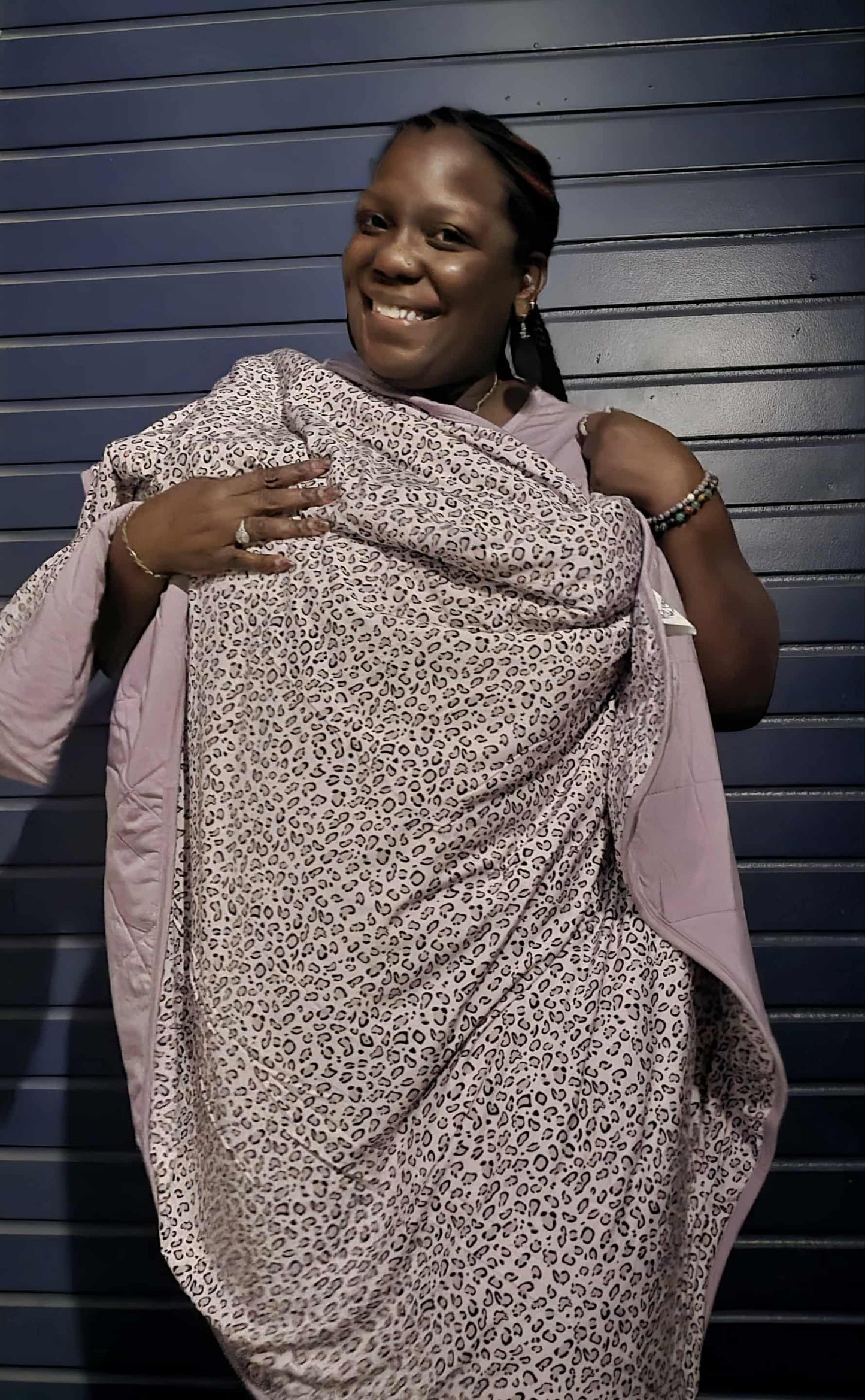 Prowl In Pink 2.5 Tog Quilted Blanket