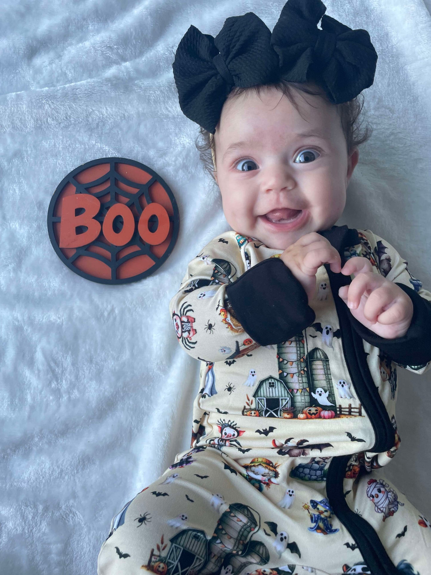 Boo At The Farm Convertible Zip-Up
