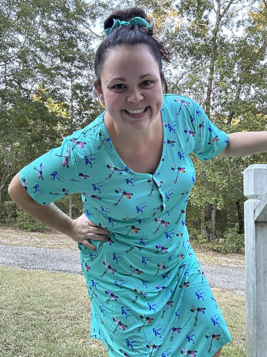 Wings of Light 2 Women's Nightgown