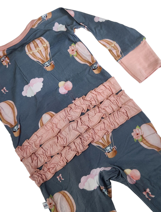 Trunks In The Clouds (Pink) Convertible Zip-Up