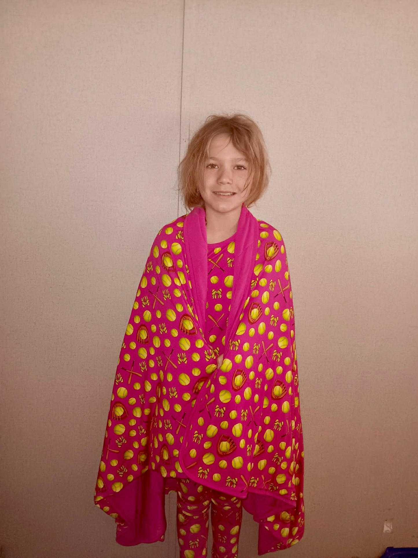 Bows At Bat 2.5 Tog Quilted Blanket