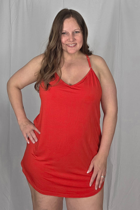 Scarlet Racerback Chemise