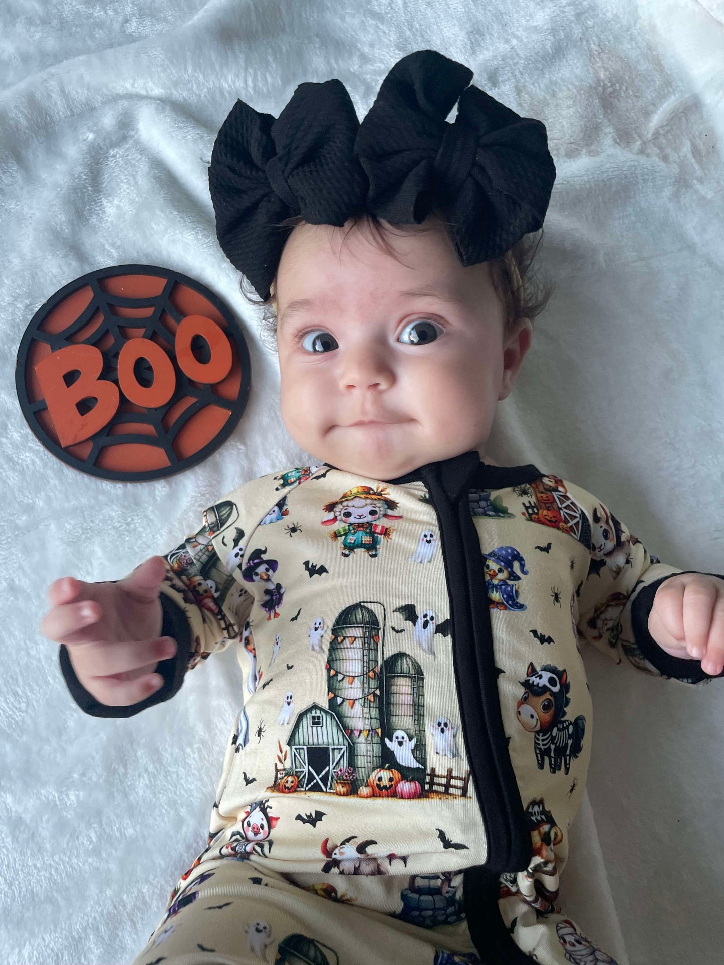 Boo At The Farm Convertible Zip-Up