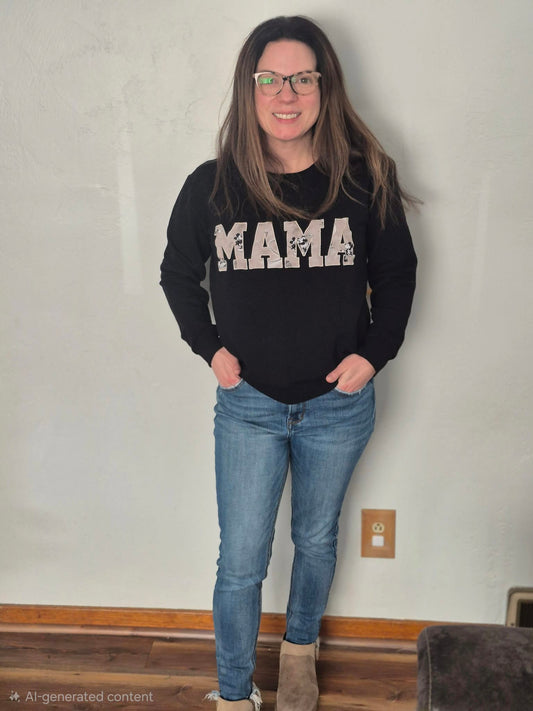 Love On The Go Mama Crew Neck