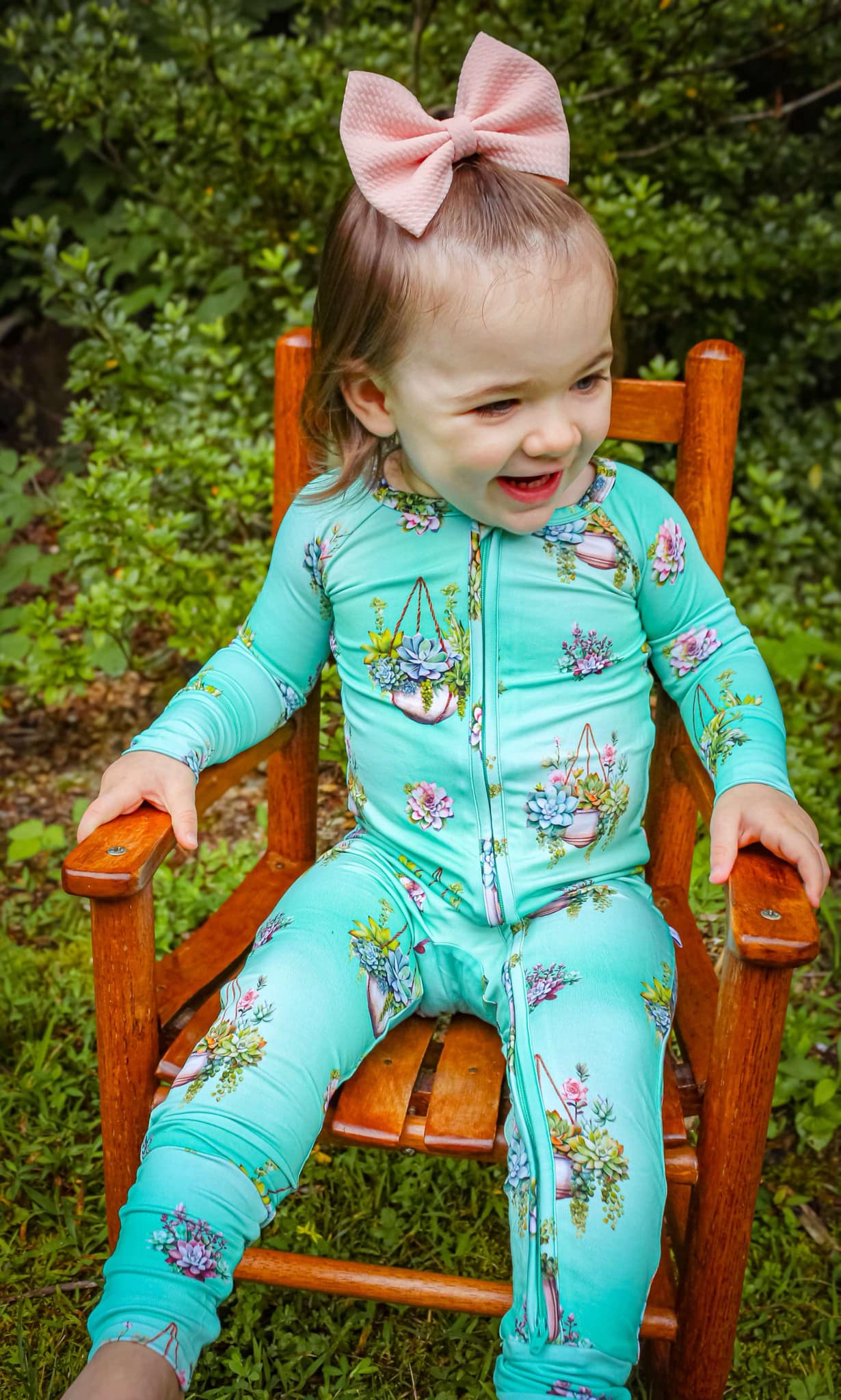 Succulent Cascade Convertible Zip-Up