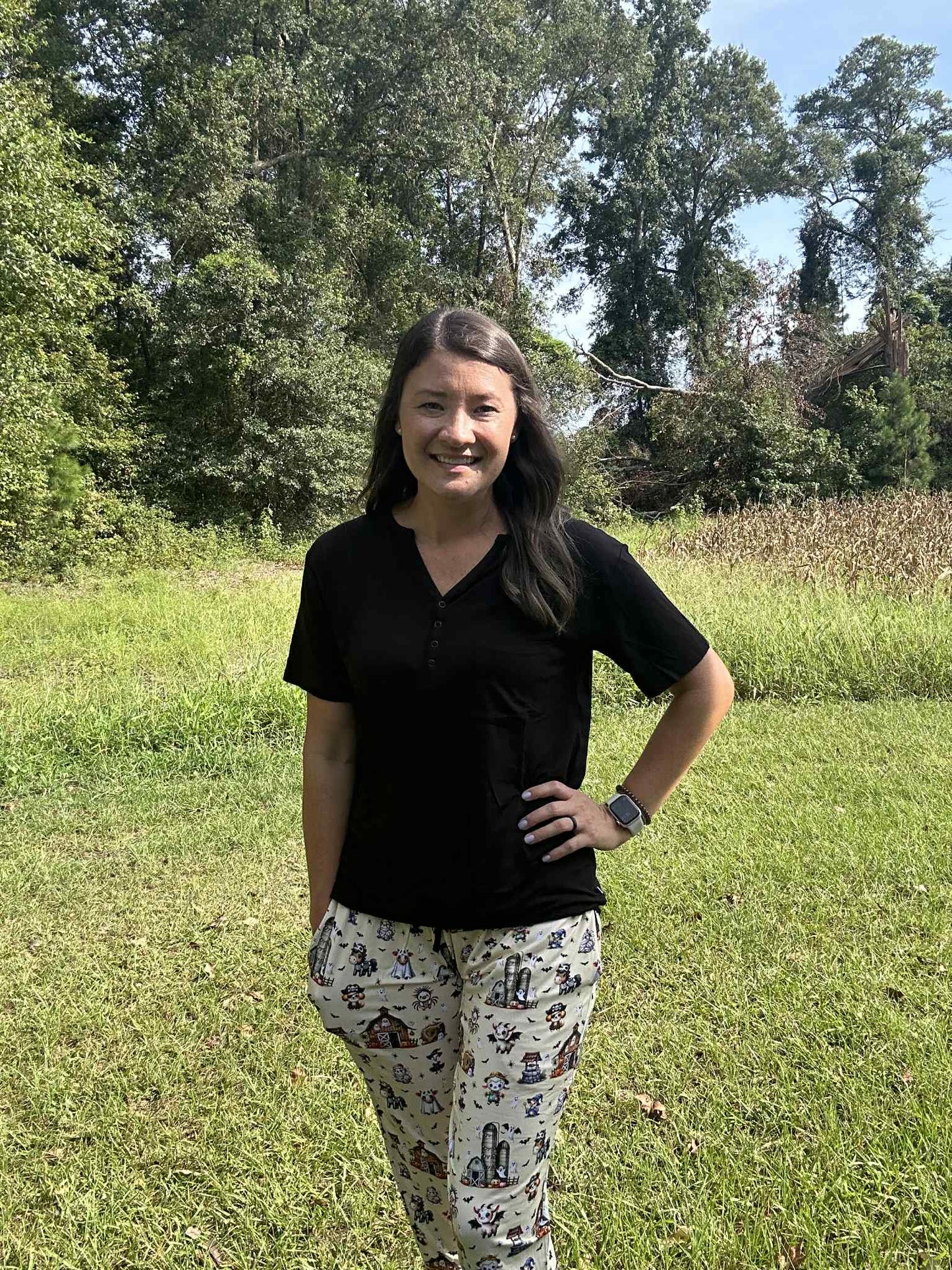 Boo At The Farm Women's Pajamas
