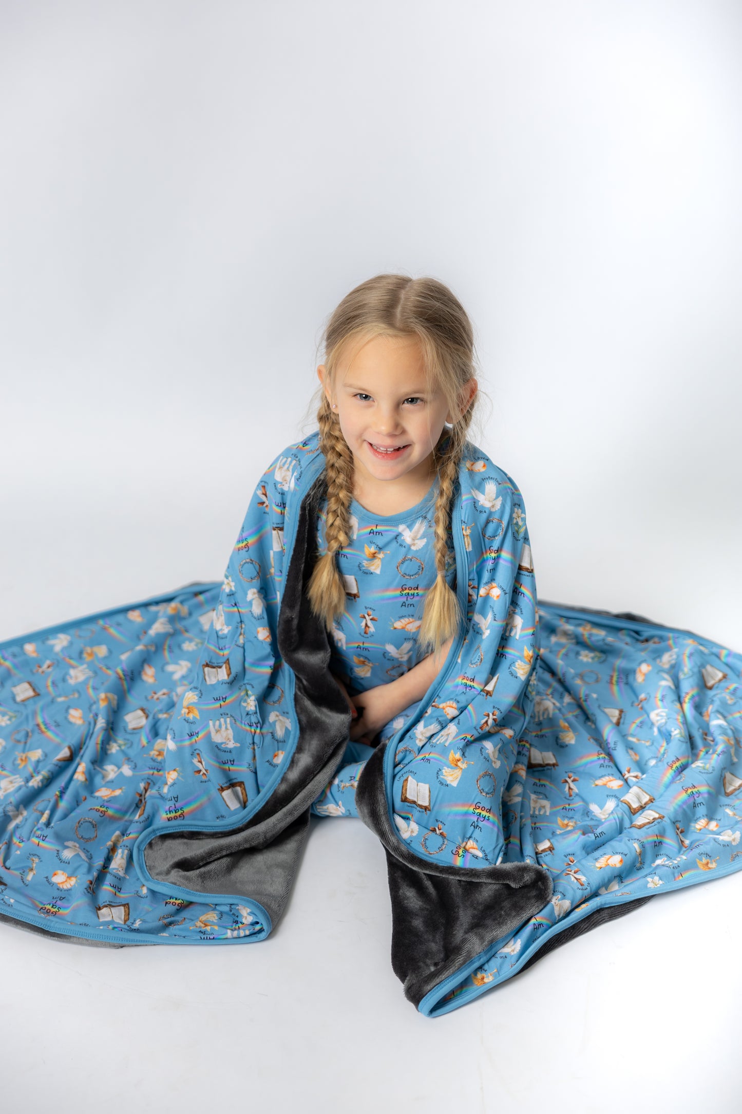 God Says I Am 2 Layer Bamboo Plush Children's Blanket