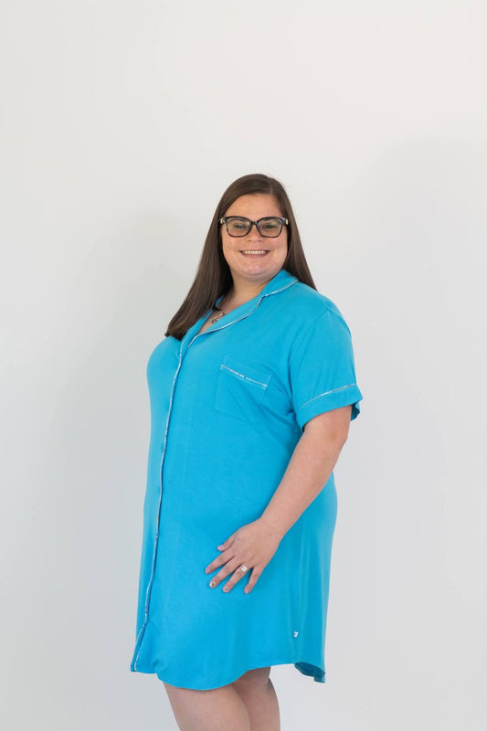 Sky Blue Women's Sleep Shirt