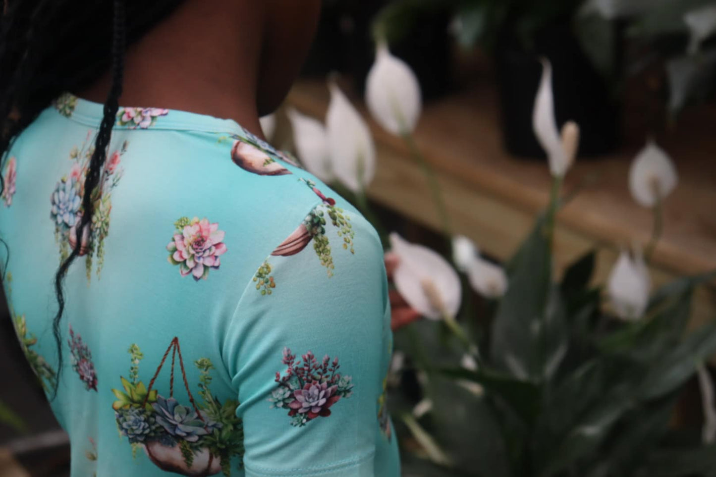 Succulent Cascade 2 Piece Pajama Set