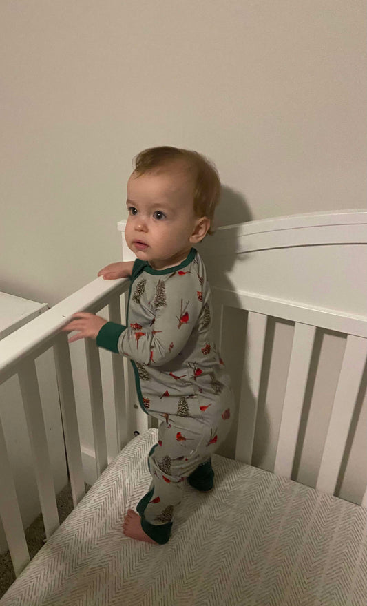 Cozy Cardinals Convertible Zip Up