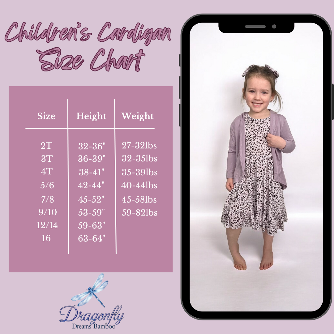 Dusty Purple Cascading Cardigan