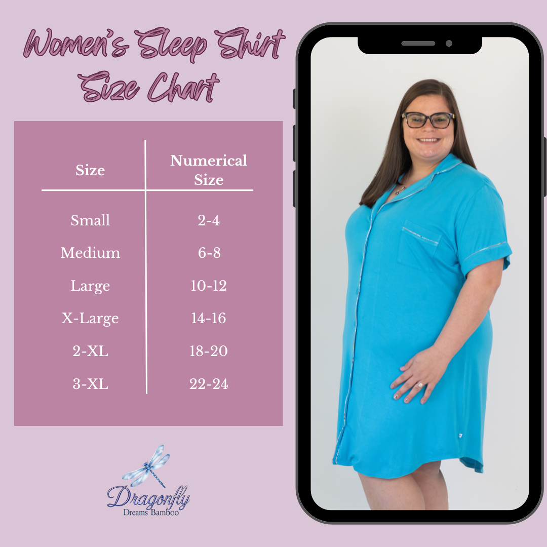 Sky Blue Women's Sleep Shirt