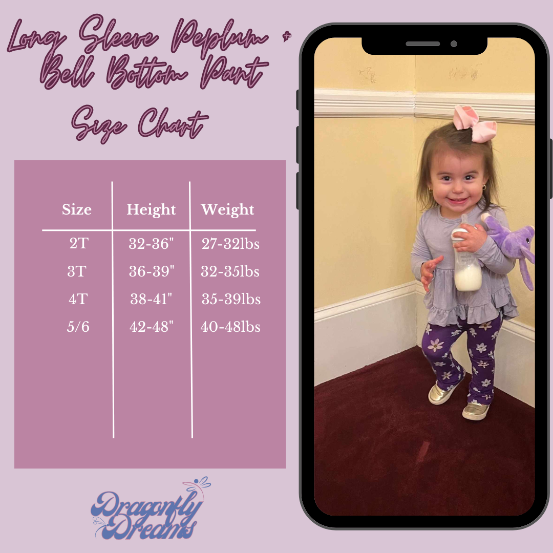 Unicorn Wishes 2 piece Peplum and Legging Set