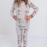 Redeemed Ribbed 2 Piece Long Sleeve and Pants Pajama Set