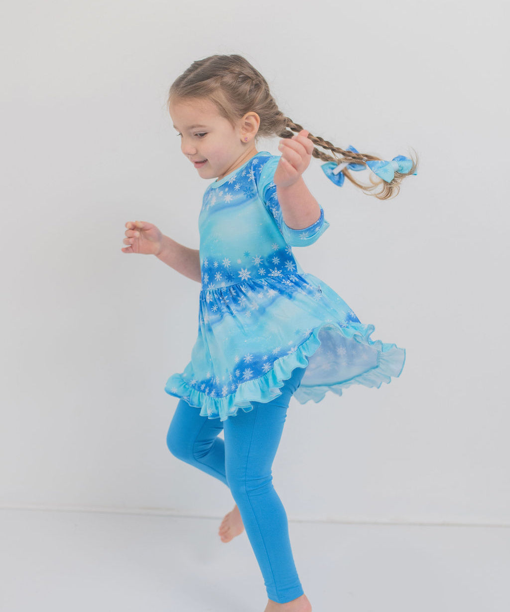Enchanted Flurries 2 piece Peplum and Legging Set