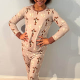 Redeemed Ribbed 2 Piece Long Sleeve and Pants Pajama Set