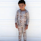 Redeemed Ribbed 2 Piece Long Sleeve and Pants Pajama Set