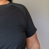 Luxe Noir Raglan Women's Top