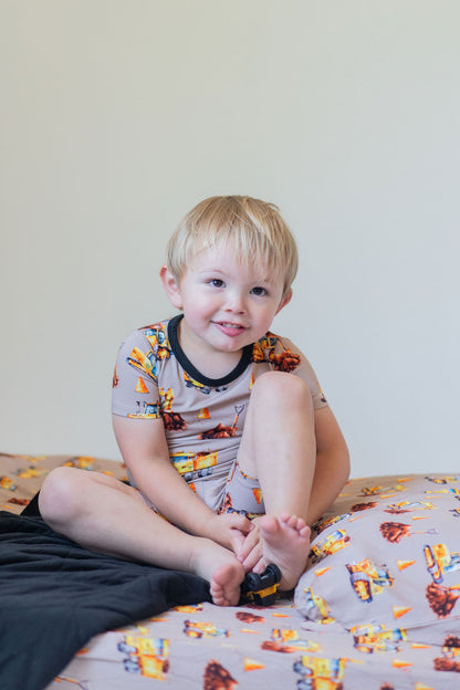 DDB Construction Short Sleeve and Shorts Pajama Set