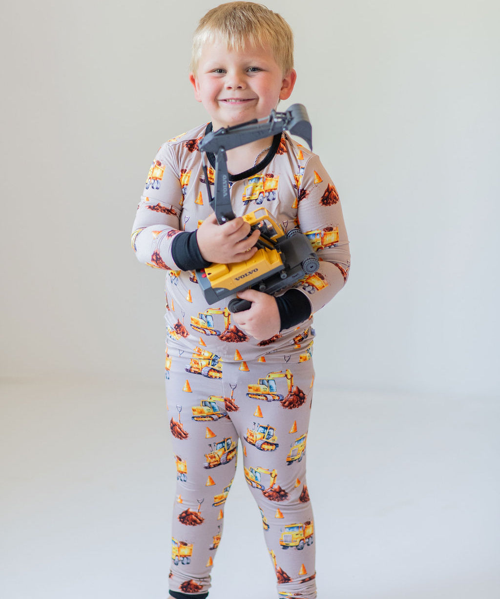 DDB Construction Long Sleeve and Pants Pajama Set