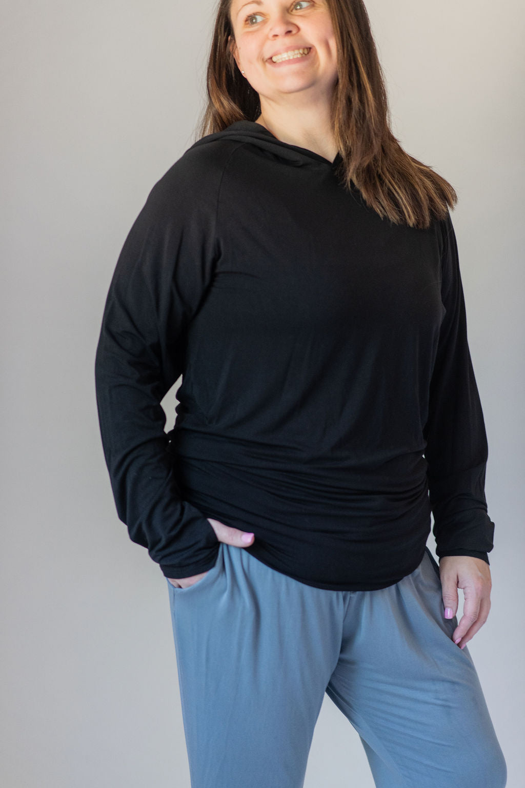 Luxe Noir Core Hoodie