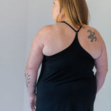 Luxe Noir Racerback Chemise