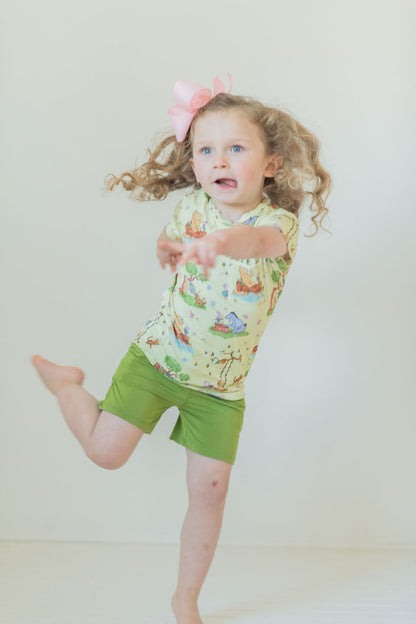 Oh Bother, Its Spring Pocket T-Shirt and Shorts Set