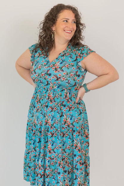 Flutter and Bloom Women's Midi Dress