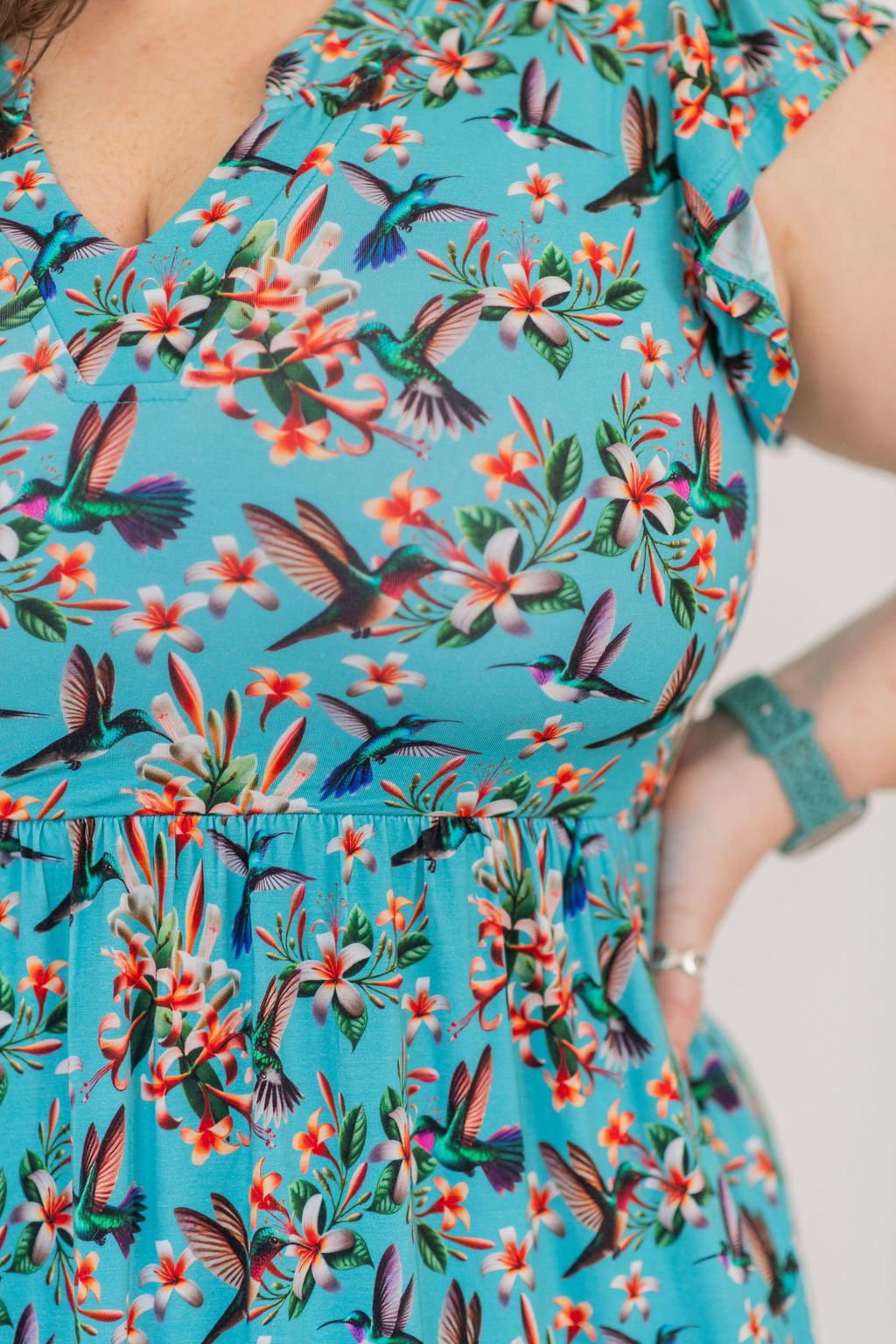 Flutter and Bloom Women's Midi Dress