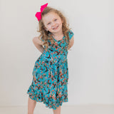 Flutter and Bloom Twirl Dress with Pockets & Shorts Set