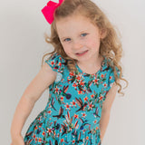 Flutter and Bloom Twirl Dress with Pockets & Shorts Set