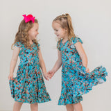 Flutter and Bloom Twirl Dress with Pockets & Shorts Set
